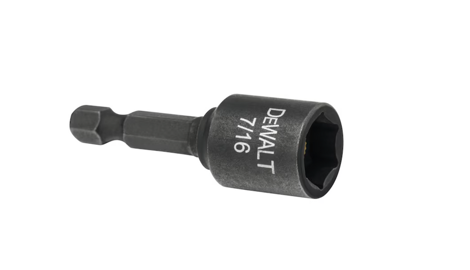 DEWALT, DW2227IR G, Nut Driver, 7/16 in; 1.87 in, Black Oxide, Impact Ready