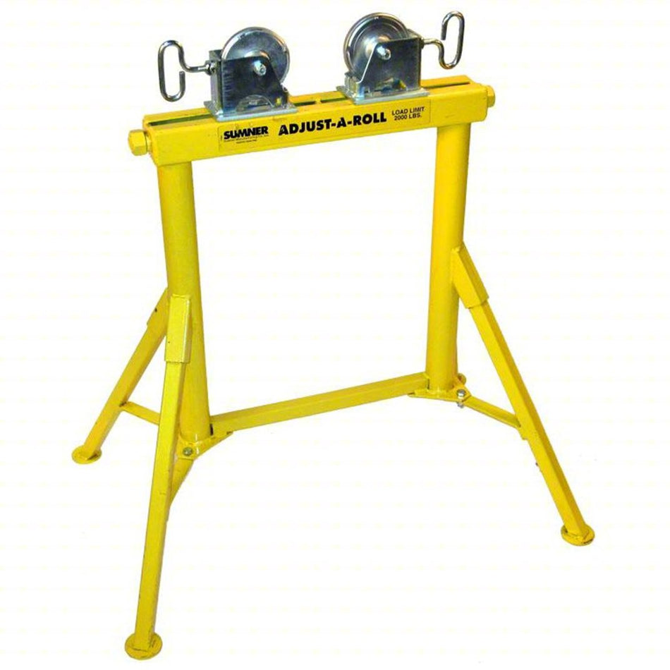 BBSUMNER, Hi Adjust-A-Roll - Folding Four Leg Pipe Roller - Hi Profile 32",HI ADJUST-A-ROLL WITH STEEL WHEEL HEAD  (LEGACY B&B PN 4300)  (LEGACY SUMNER PN 780365)